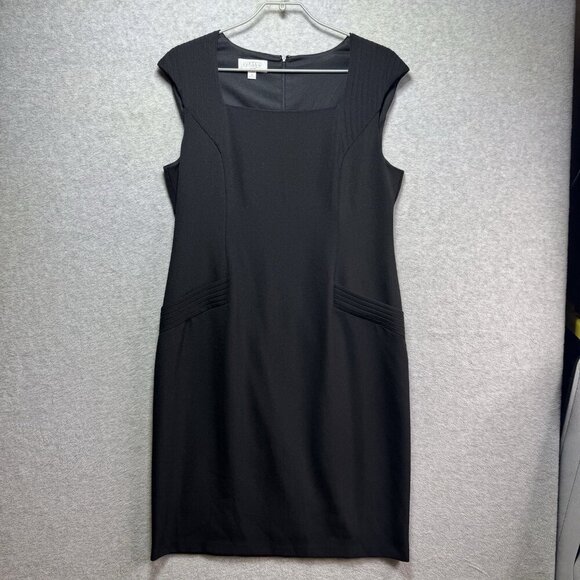 Kasper Dresses & Skirts - Kasper Dress Womens 14 Black Sleeveless Lined Career Zip up